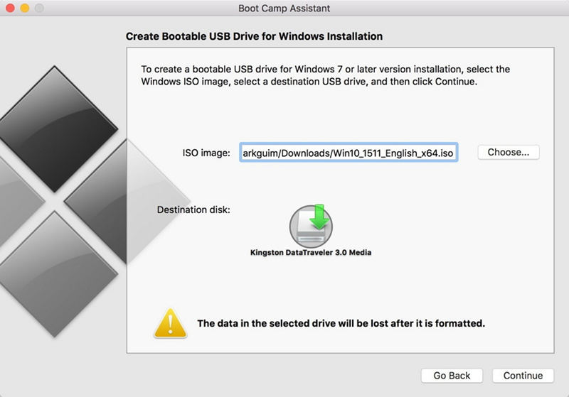 create usb bootable windows 8.1 from iso on mac for pc